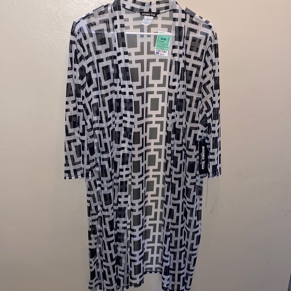 Print cardigan
